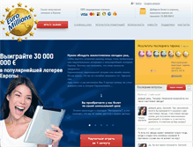 Tablet Screenshot of goldeneuromillions.com